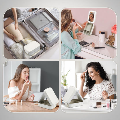 ✨ Portable Makeup Mirror – Perfect for On-the-Go Touch-ups! 💄💅