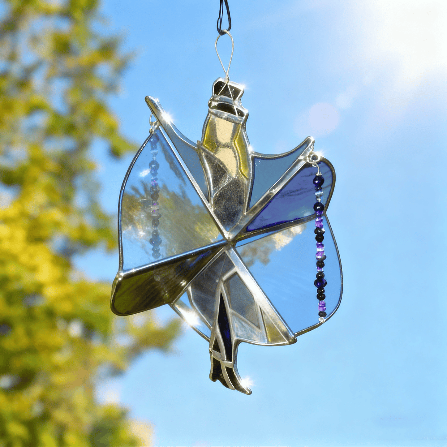💃🤘 Handmade Stained Glass Spinner