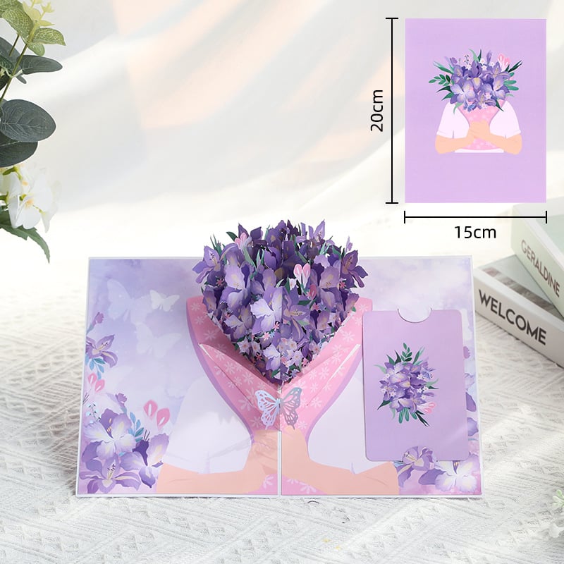 🏆35K+ SOLD! 🌼💌 Forever-Blooming 3D Flower Pop-Up Card– Personalized Love Message & Everlasting Bloom 🎁