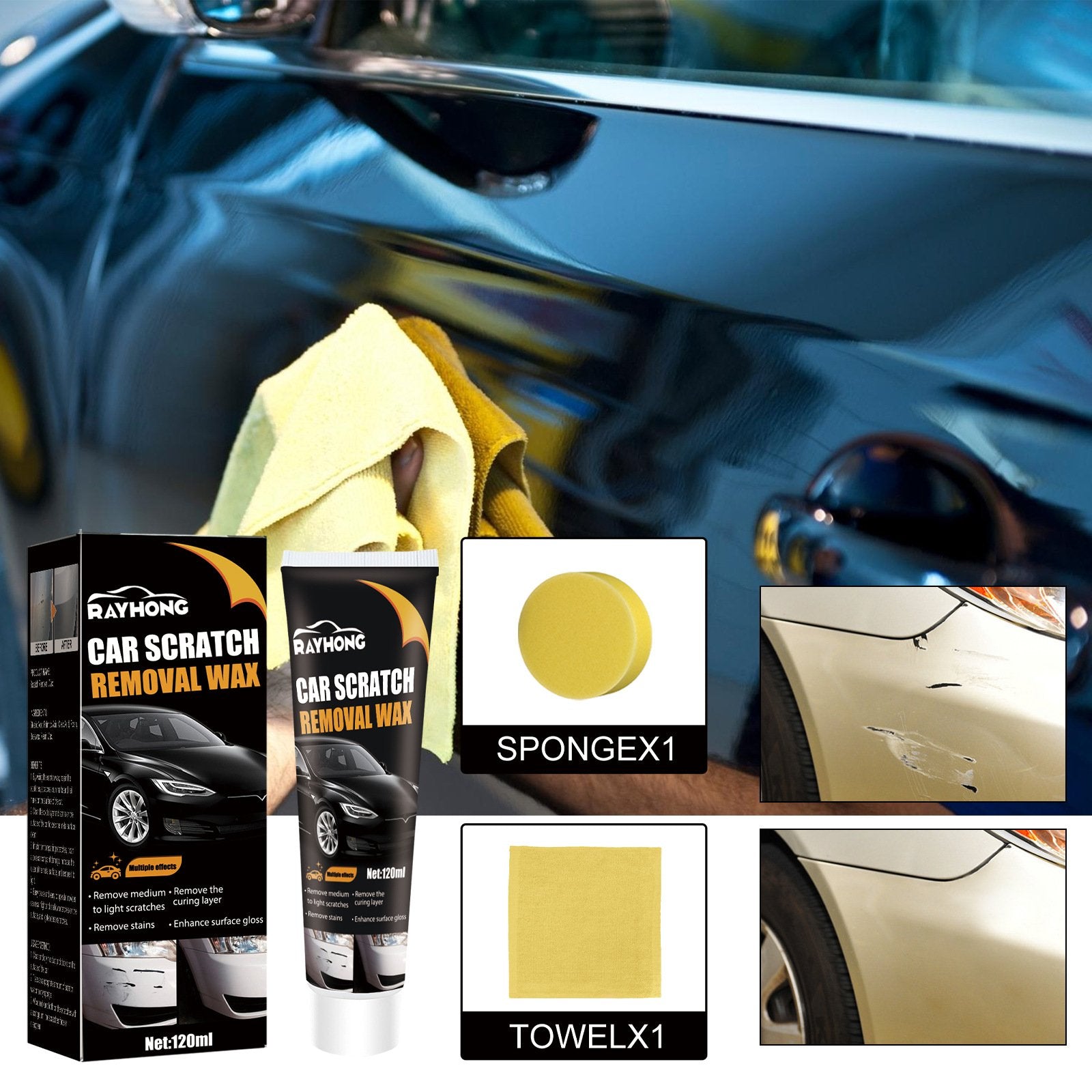 Scratch Repair Wax For Car🎅 Christmas Must Have a Brand new car