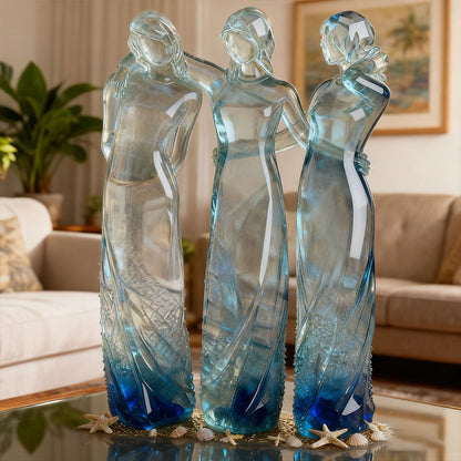 💖👩🏻‍🤝‍👩🏻Sisters by My Side, Celebrates Friendships Three Sisters Sculpture🎁