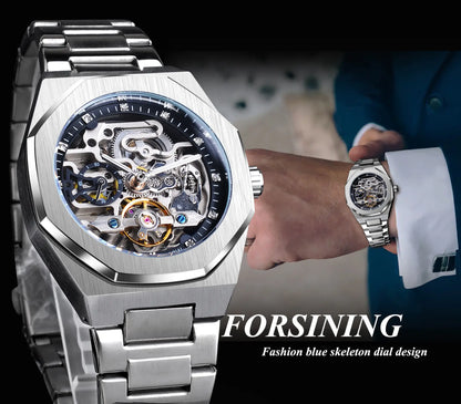 💞Valentine's Day Gentleman's Gift🎁Flywheel Mechanical Oak Water Resistant Watch - Self-Winding