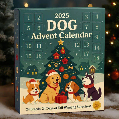 🎄Dog Advent Calendar 2025 - 24 Compartments