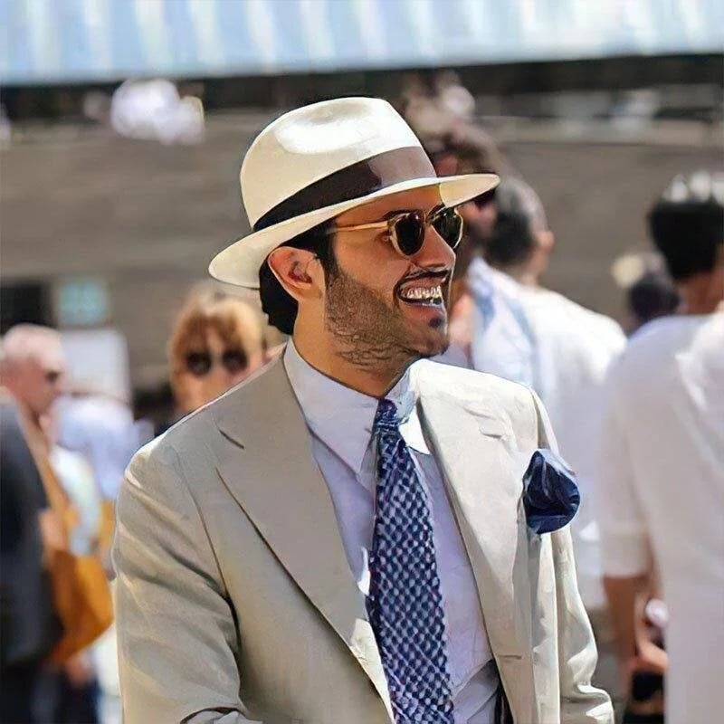 Handwoven Classic Panama Torquillia Straw Hat