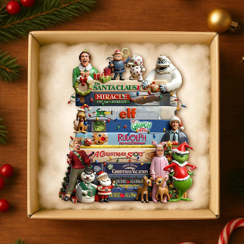 🎄 90s Movie Christmas Ornament – A Retro Holiday Classic for Every Movie Lover!