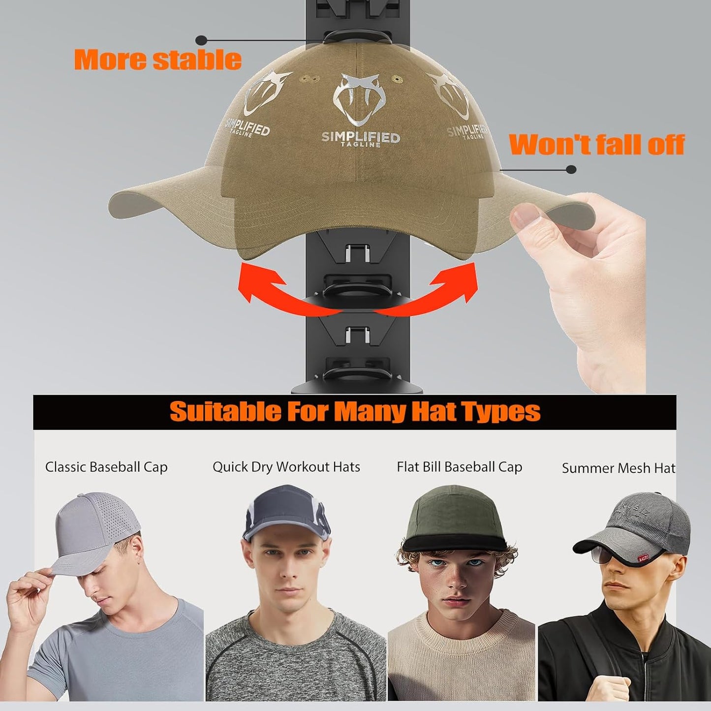 🏆 35K+ SOLD!🧢New Hat Organizer for Baseball Caps
