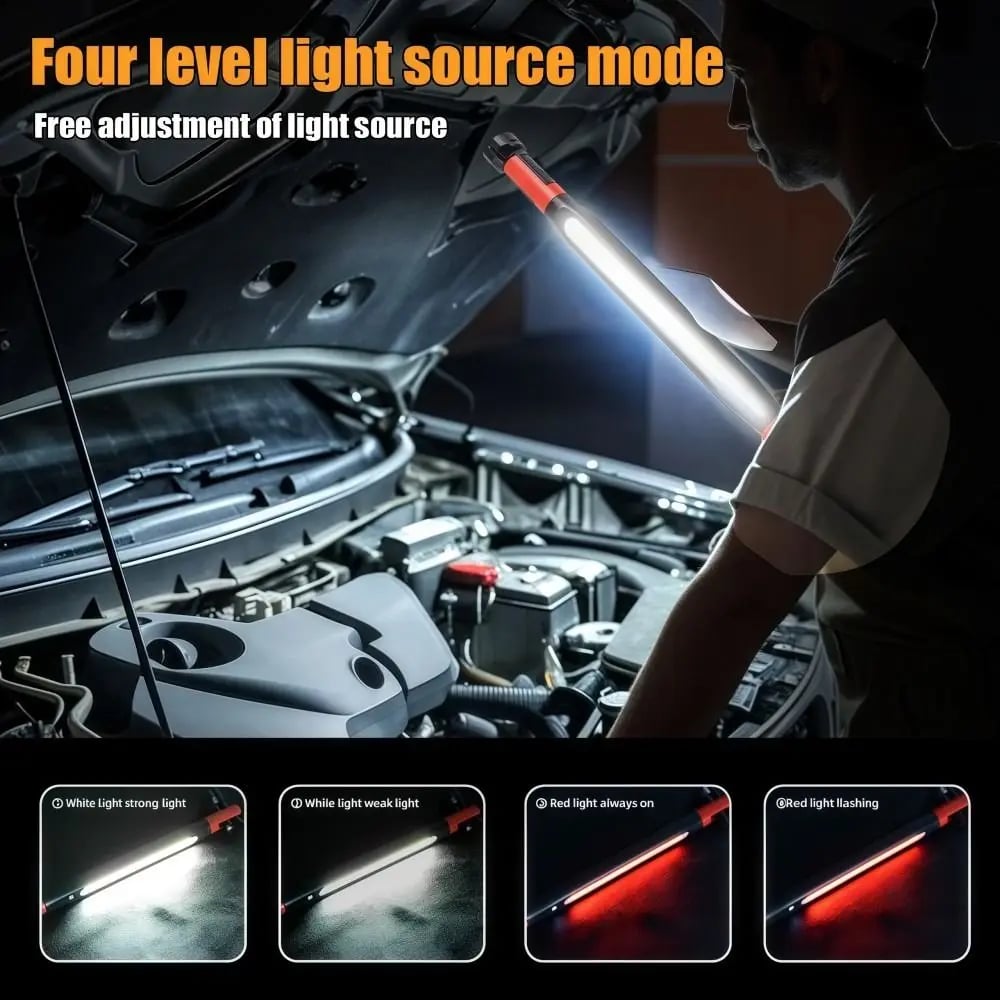 🔥 10K+ Sold – Magnetic LED Work Light for Car Repairs & Home Maintenance, Rechargeable & IP55 Waterproof!