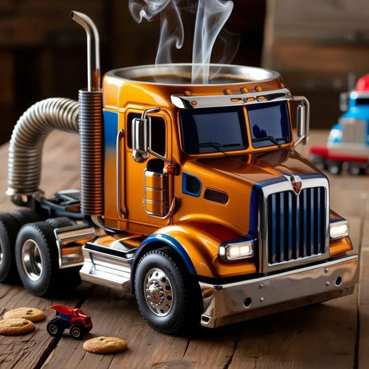 🚛 Food grade material-Handcrafted Truck Coffee Mug