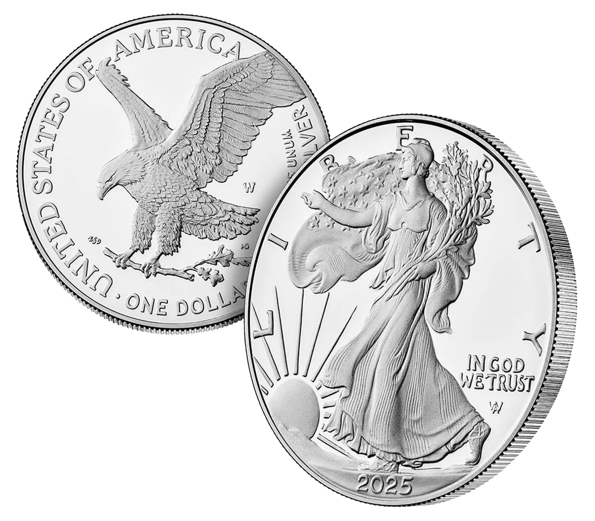 American Eagle 2016-2025 Silver Coin PCGS MS70 First Strikes