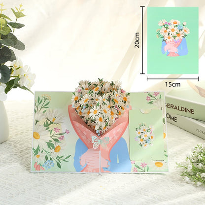 🏆35K+ SOLD! 🌼💌 Forever-Blooming 3D Flower Pop-Up Card– Personalized Love Message & Everlasting Bloom 🎁