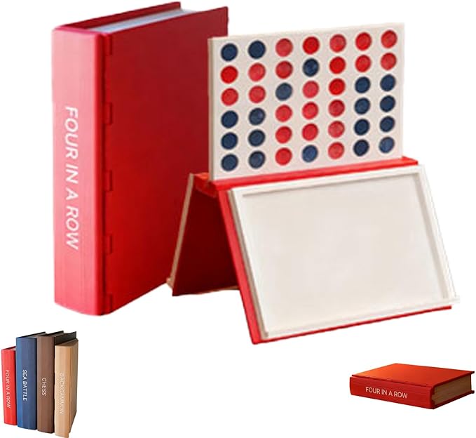 📚 6-in-1 Book-Style Board Game Set | Chess, Backgammon & More | 49% OFF Timeless Fun!