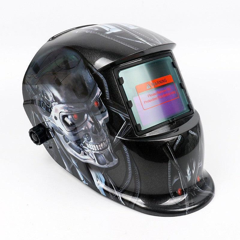 Welding Helmet Auto Darkening : True Color Solar Powered Hood with Adjustable Shade Range 4/9-13 for Mig Tig Arc Welder Mask
