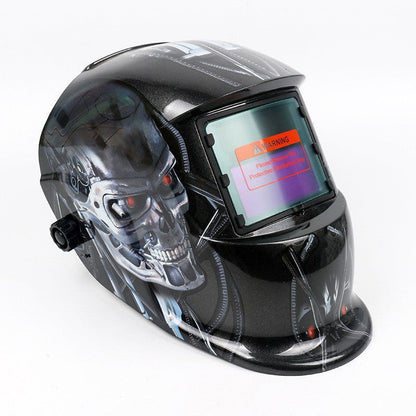 Welding Helmet Auto Darkening : True Color Solar Powered Hood with Adjustable Shade Range 4/9-13 for Mig Tig Arc Welder Mask