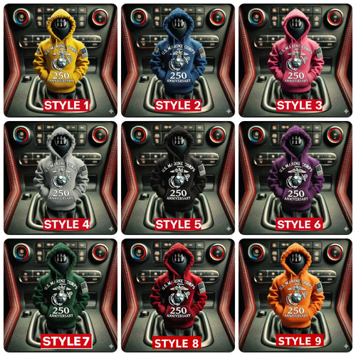 🏆35K+ SOLD🗽U.S. Marine Corps 250th Anniversary Gear Shift Knob Hoodies