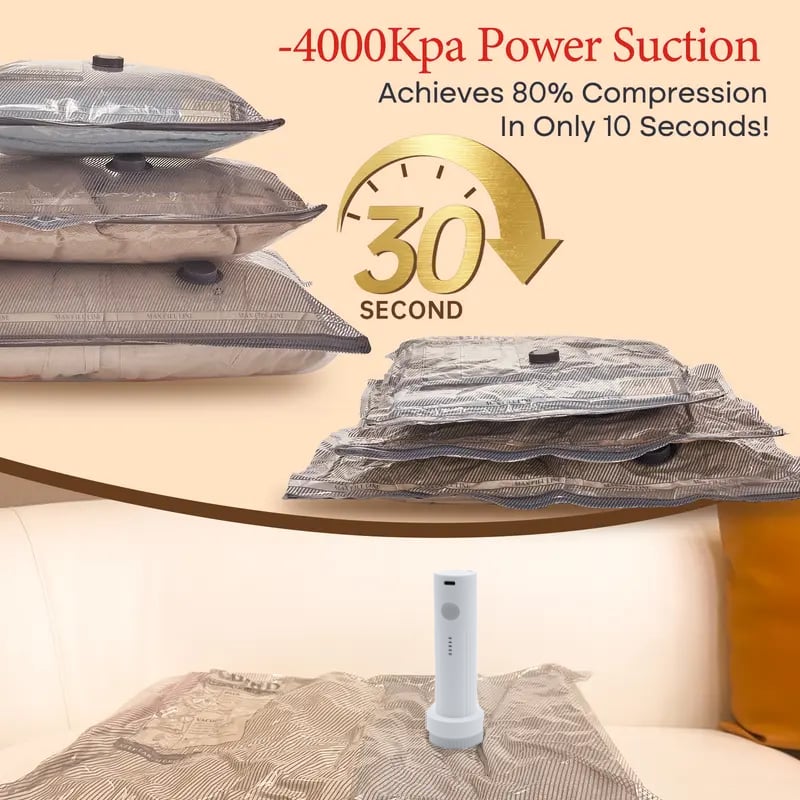 ✨LAST DAY ALERT 49% OFF🔥 X7 Cordless Travel Vacuum Bag Set