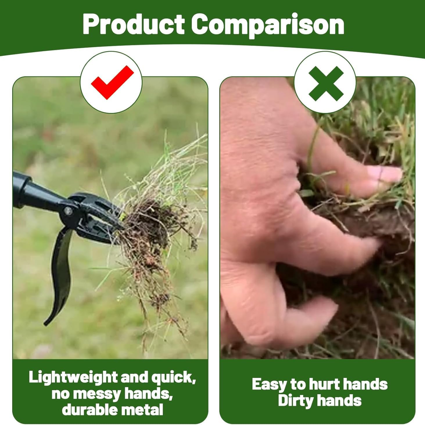 Detachable Stand Up Weed Puller Head（Without the handle）