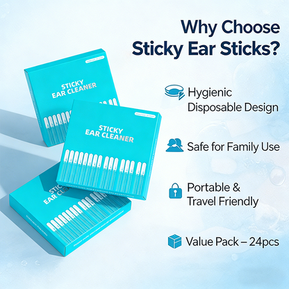 🔥Last Day 70% OFF🔥Sticky Ear Cleaning Sticks – Gentle, Visible Ear Care