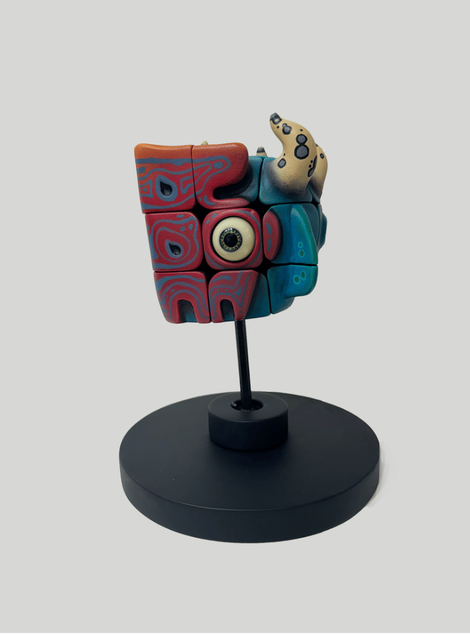 Artists Handmade Art Monster Sculpture Rubik's Cube Toys