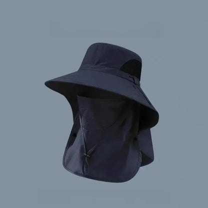 🌞Spring/Summer Fisherman's Hat Detachable Outdoor Sun-Protective Face Covering🏕️ (Adjustable & Lightweight Comfort & Unisex Fit)