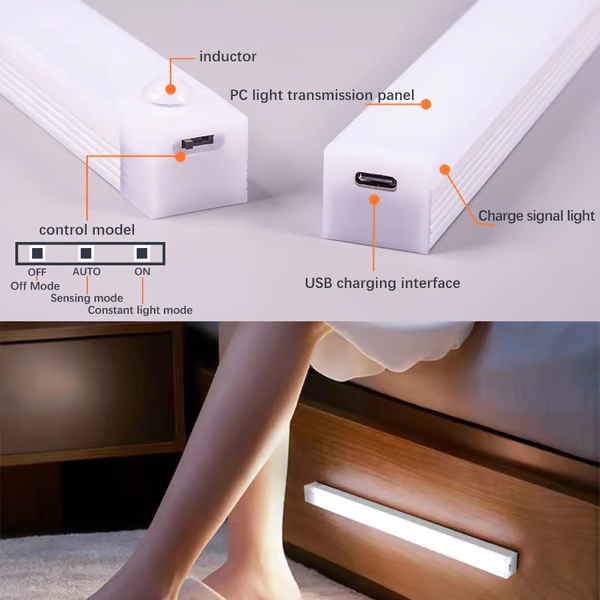 🔥Only $12.9 Last Day Promotion!💡- Punch-free Smart Sensor Magnetic Rechargeable LED Lights