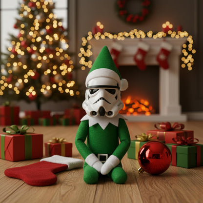 🌲 Christmas Eve Sale: 49% OFF✨Galactic Holiday Elf Ornament