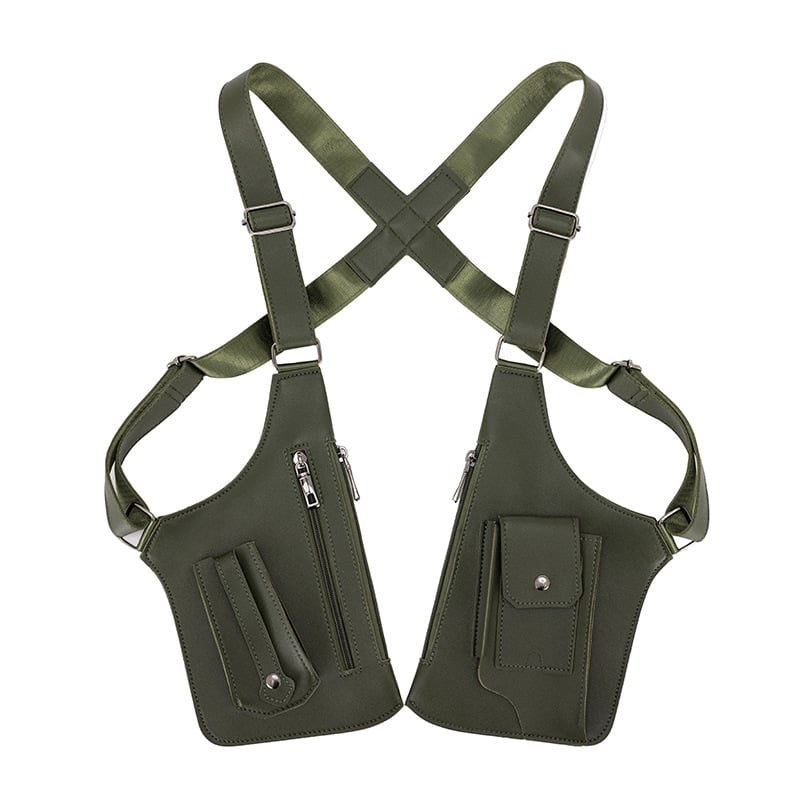 PU Leather Adjustable Underarm Shoulder Bag for Men & Women