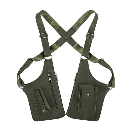PU Leather Adjustable Underarm Shoulder Bag for Men & Women
