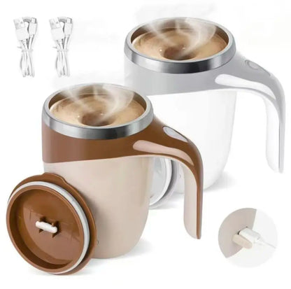 Final 3 Hours 60% OFF!☕Self-Stirring Coffee Mug with Magnetic Mixer – 380ml Rechargeable