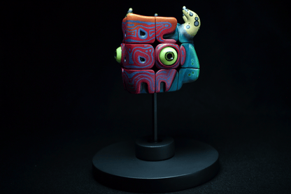 Artists Handmade Art Monster Sculpture Rubik's Cube Toys