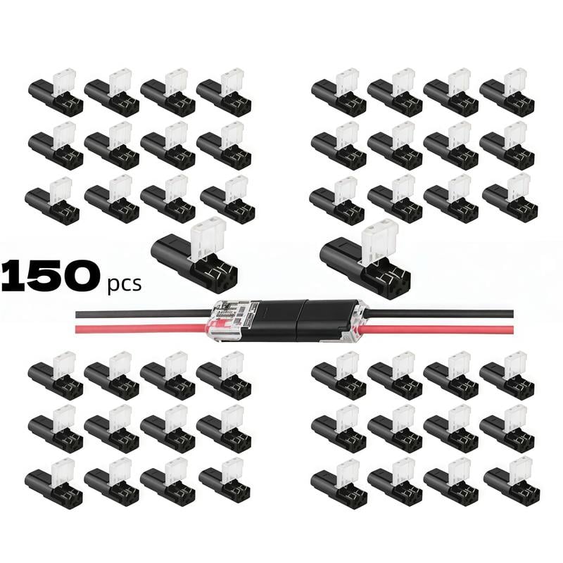 Fast-Fit 2-Pin Double-Wire Plug-in Connectors）