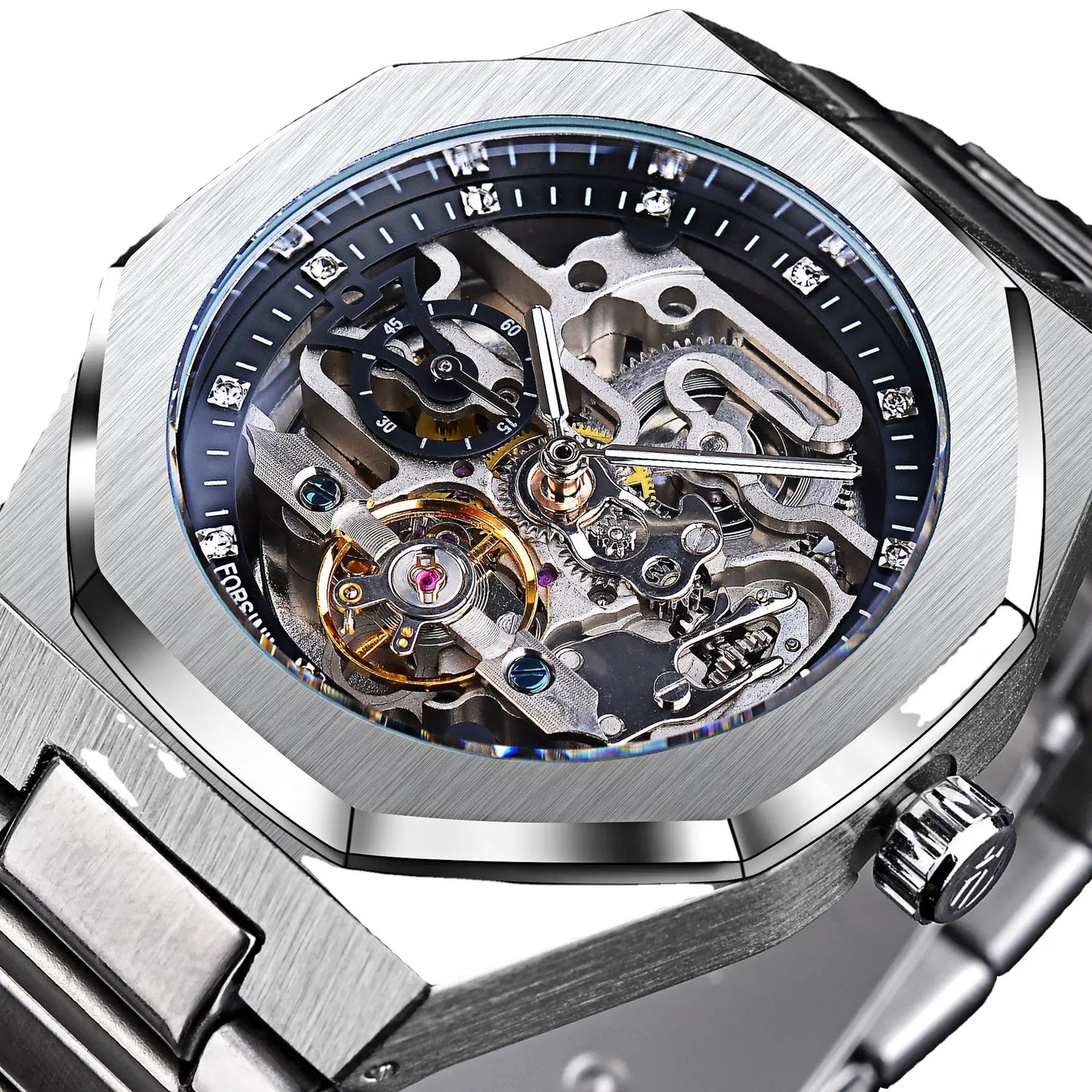 💞Valentine's Day Gentleman's Gift🎁Flywheel Mechanical Oak Water Resistant Watch - Self-Winding