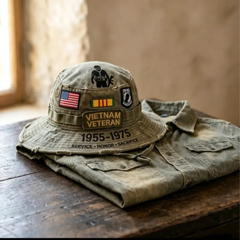 Last Day Promo: 49% OFF ️- Vietnam Veteran Tribute Boonie Hat