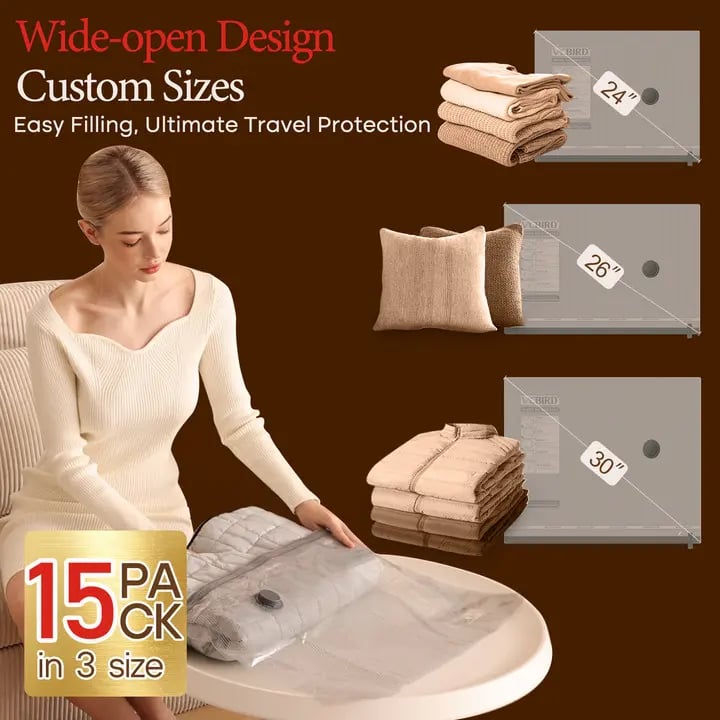 ✨LAST DAY ALERT 49% OFF🔥 X7 Cordless Travel Vacuum Bag Set