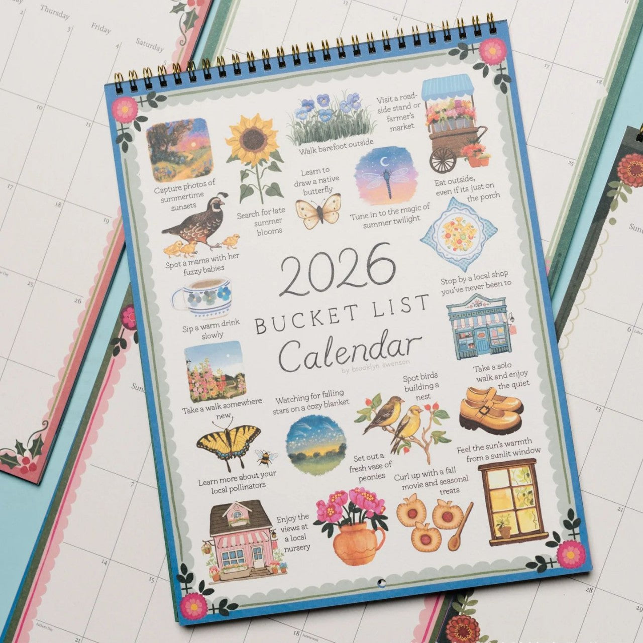 📅 2026 Bucket List Wall Calendar