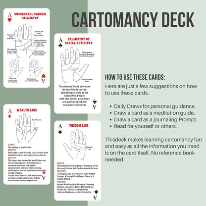 ☸Palmistry Fortune Telling Oracle Cards