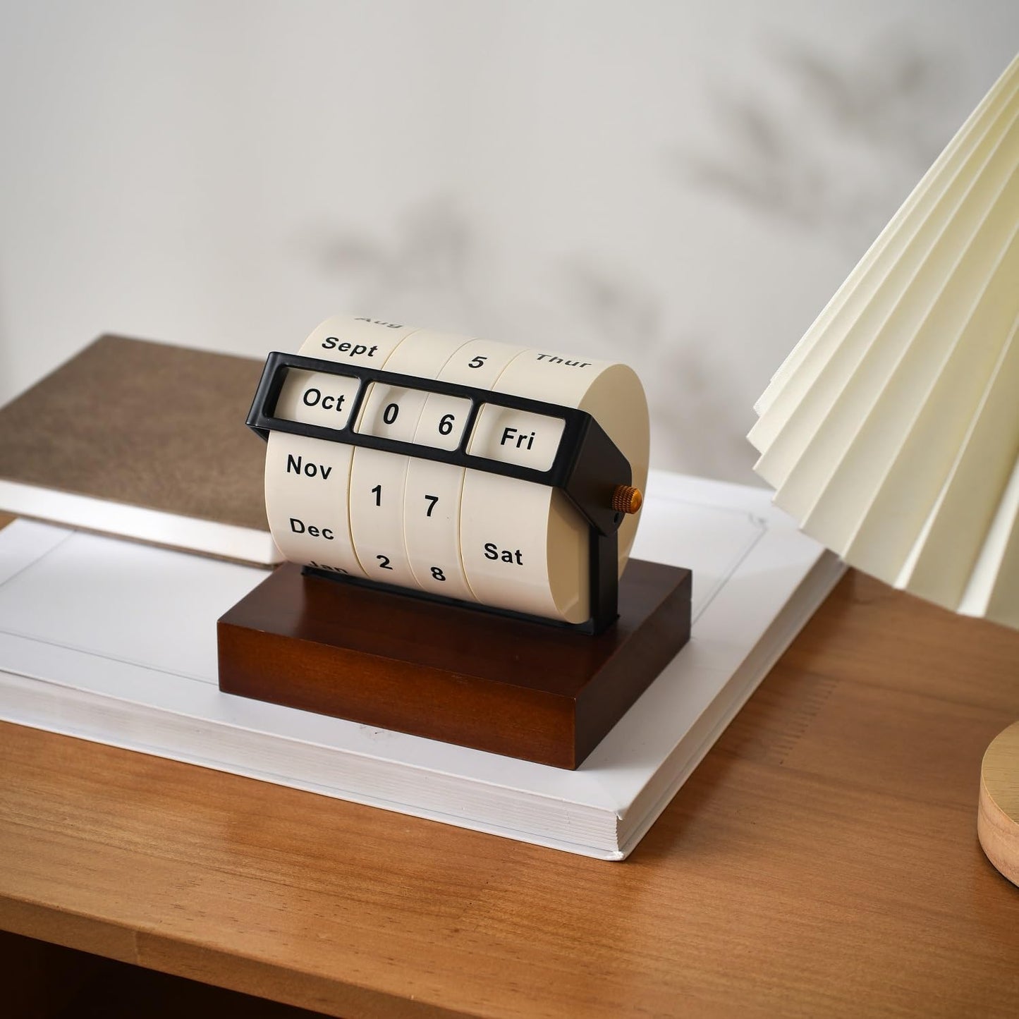 Personalized Wooden Rotating Perpetual Calendar