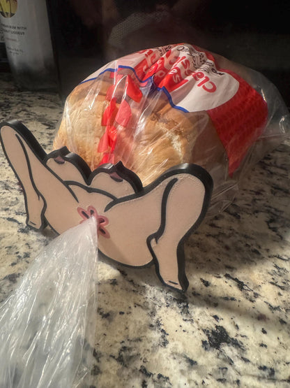 🎉 3D Printed Novelty Bread Clip — Fun & Irreverent Kitchen Gag Gift