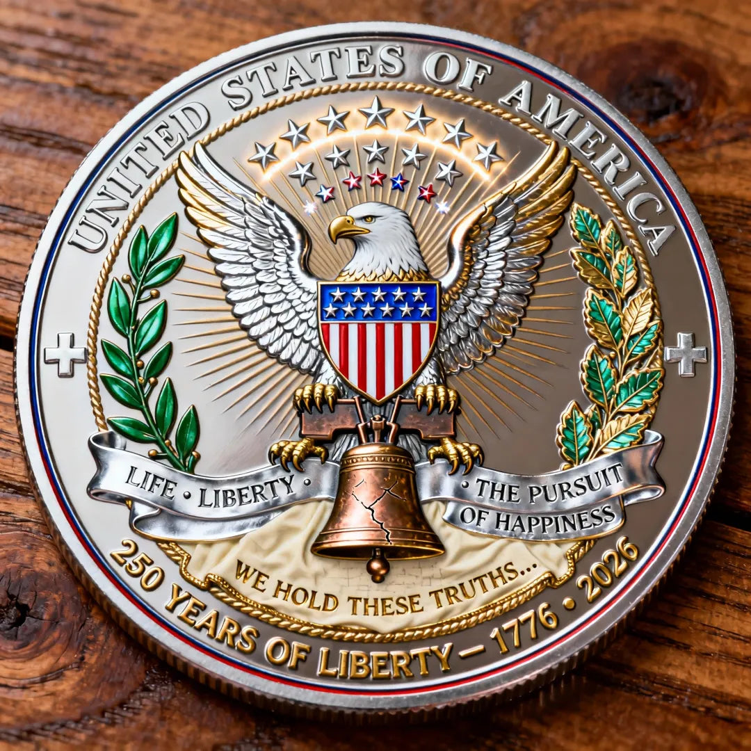 America 250th Anniversary Commemorative Coin — “Celebrating Freedom & Unity” 🇺🇸