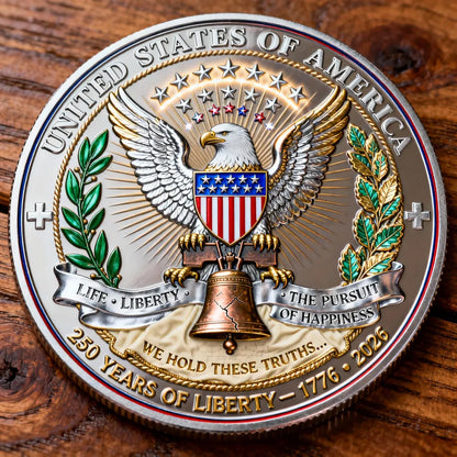 America 250th Anniversary Commemorative Coin — “Celebrating Freedom & Unity” 🇺🇸