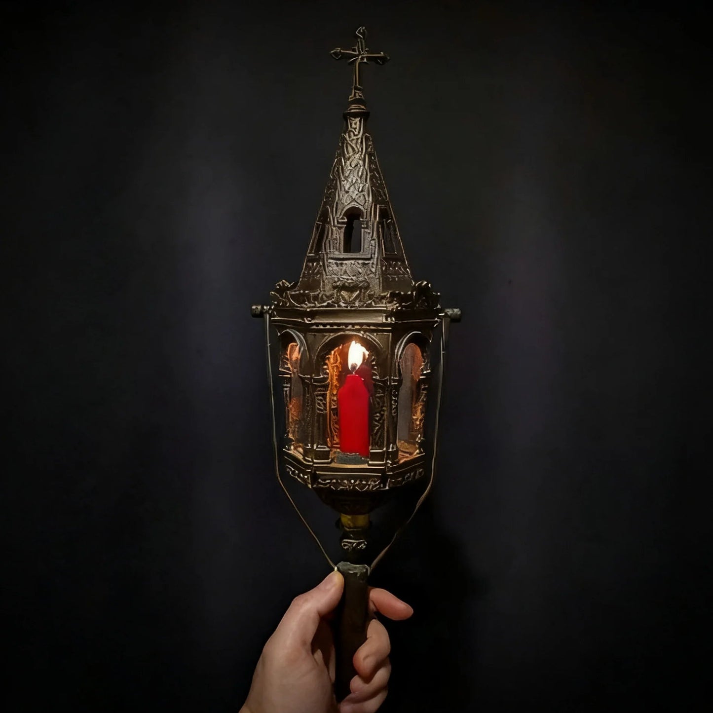 🔥49% OFF - 🖤🕯️Antique Gothic Candle Lantern✨(Same as in the video)