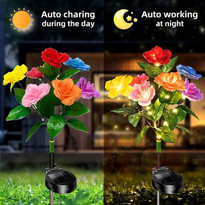 🎁Last Day Promotion 60% OFF🔥☀️2026 NEW Solar Simulated Garden Lights,upgraded solar panels, IP65 dustproof and waterproof