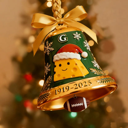 🔥LAST DAY 54% OFF Green Bay Packers 106th Anniversary Christmas Bell Ornament