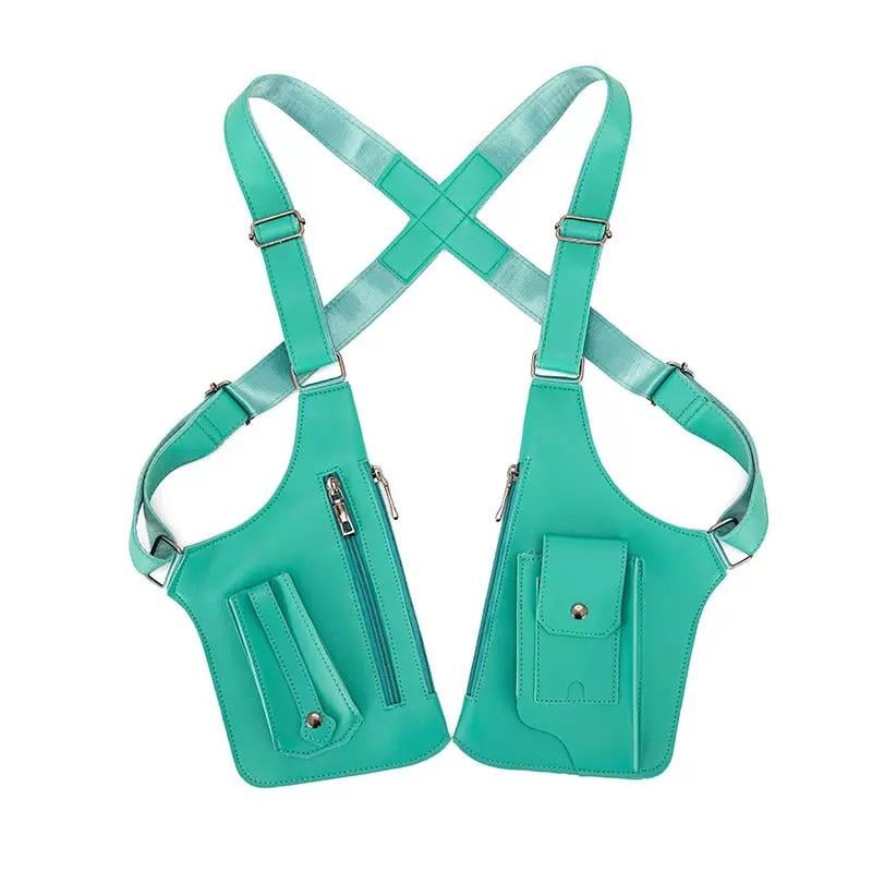 PU Leather Adjustable Underarm Shoulder Bag for Men & Women