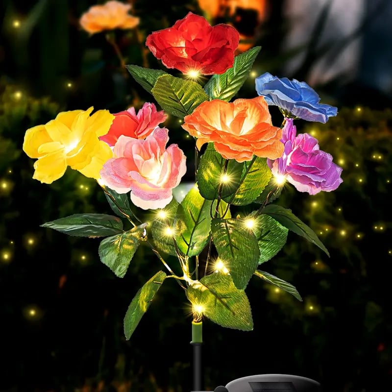 🎁Last Day Promotion 60% OFF🔥☀️2026 NEW Solar Simulated Garden Lights,upgraded solar panels, IP65 dustproof and waterproof