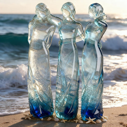 💖👩🏻‍🤝‍👩🏻Sisters by My Side, Celebrates Friendships Three Sisters Sculpture🎁