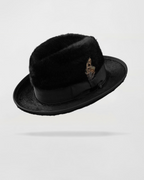 Dapper Gent's Fedora Homburg Beaver Hat