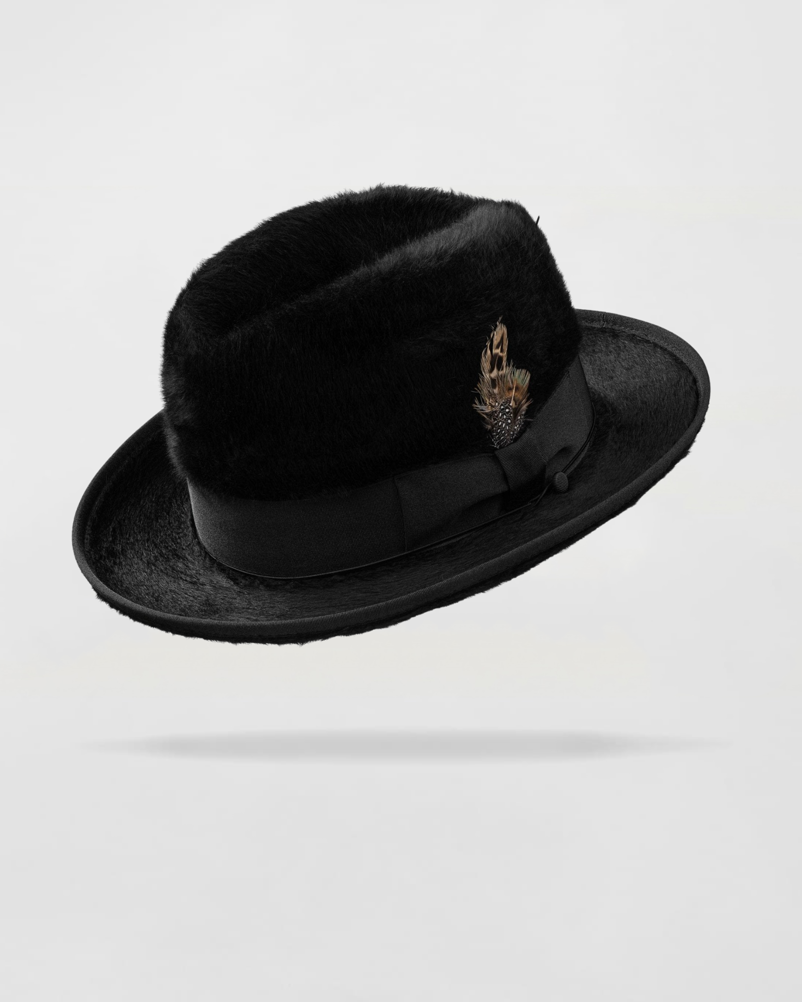 Dapper Gent's Fedora Homburg Beaver Hat