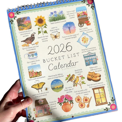 📅 2026 Bucket List Wall Calendar