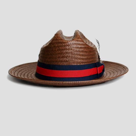 Miller Ranch Fedora -- Patriotic Straw