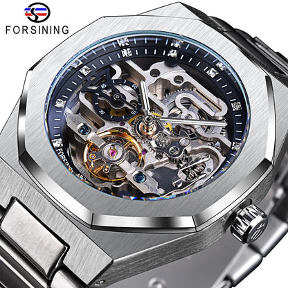 💞Valentine's Day Gentleman's Gift🎁Flywheel Mechanical Oak Water Resistant Watch - Self-Winding